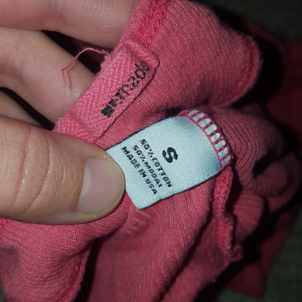Coral Cotton/Modal 2x1 Rib Racerback Tank - Picture 3 of 5